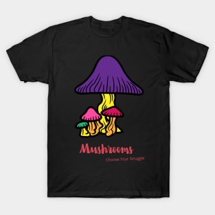 Mushrooms (No Background) T-Shirt